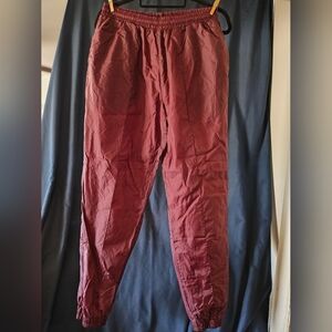 Pro Celebrity maroon ladies wind suit pants